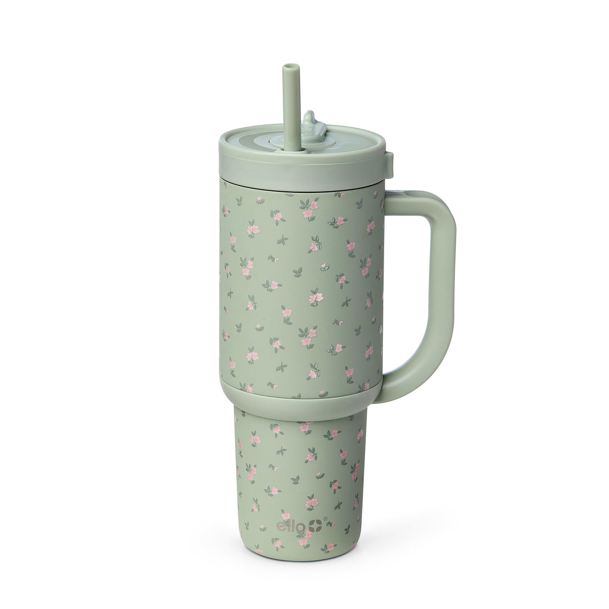 Ello Oasis 30oz tumbler with leak-proof lid and retracting straw for travel