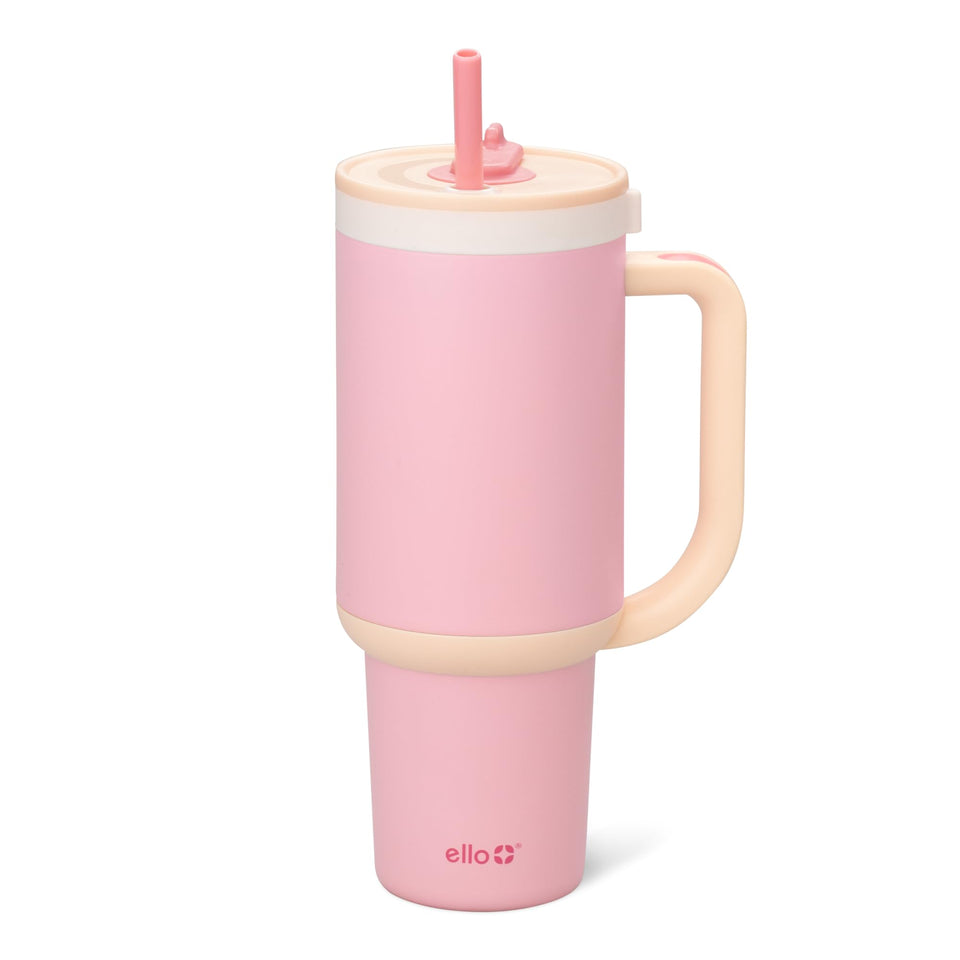 Ello Oasis 40 oz tumbler with handle for on the go hydration