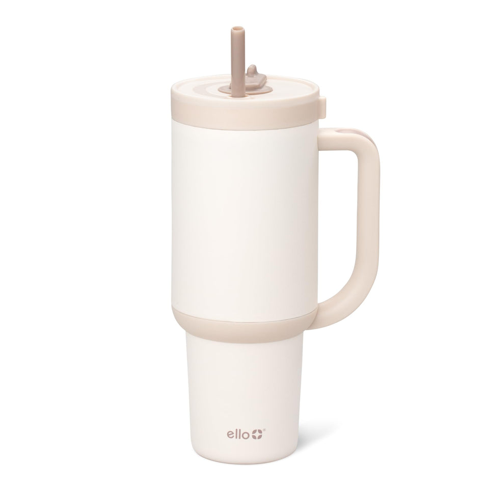 Ello Oasis 40 oz tumbler with handle for easy daily hydration on the go.