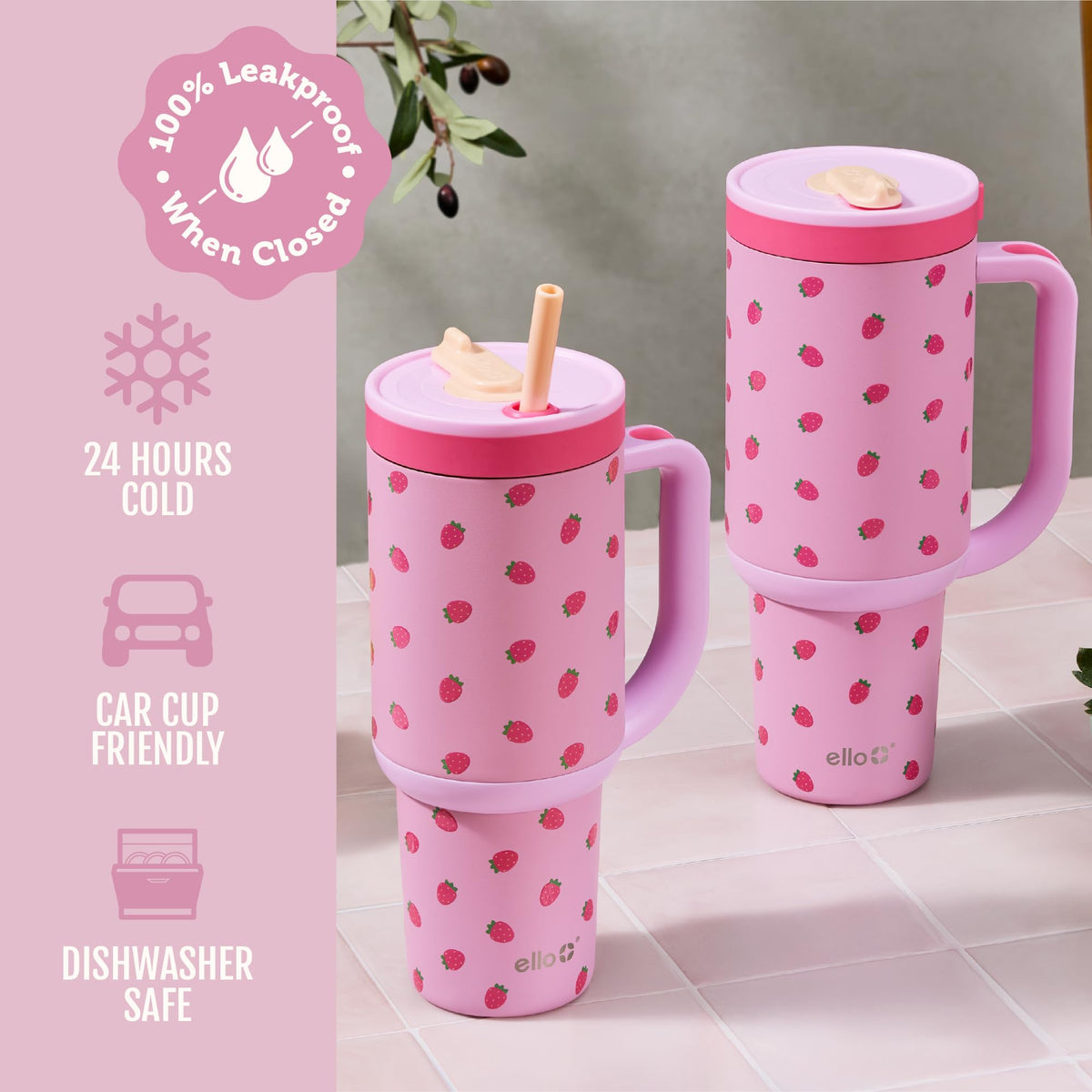 Ello Oasis keeps drinks cold up to 24 hours