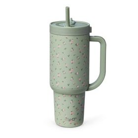 Ello Oasis 40oz tumbler with leak-proof design for on-the-go use.