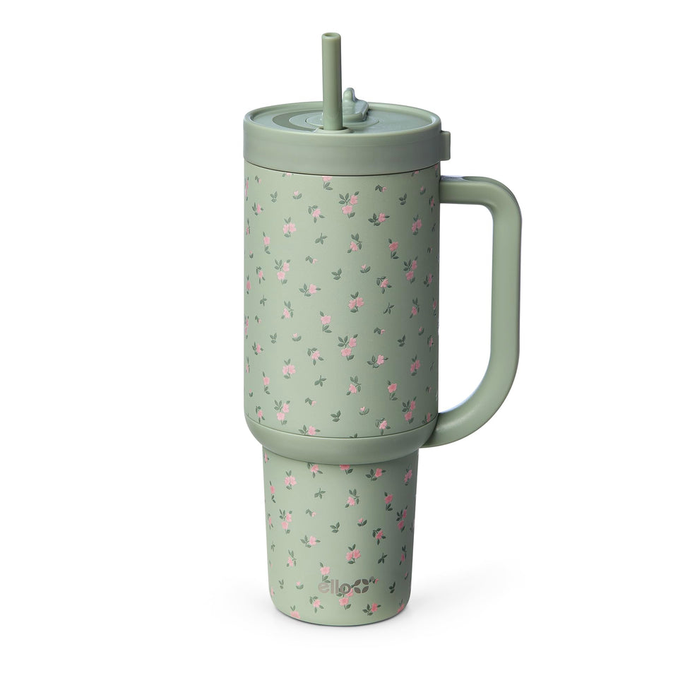 Ello Oasis 40oz tumbler with leak-proof design for on-the-go use.