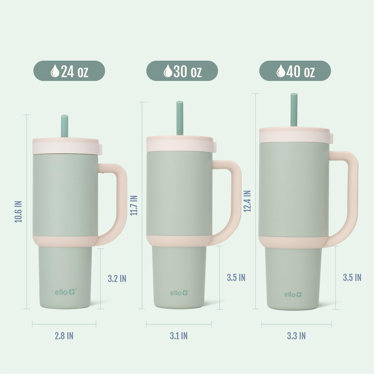 Ello Oasis BPA-free stainless steel construction ensures safe daily use.