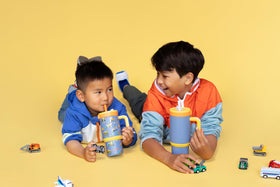 Ello Oasis offers vibrant colors and patterns for kids' bottles.