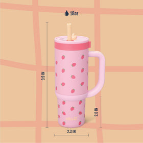 Ello Oasis cup-holder friendly size fits backpacks and desks.