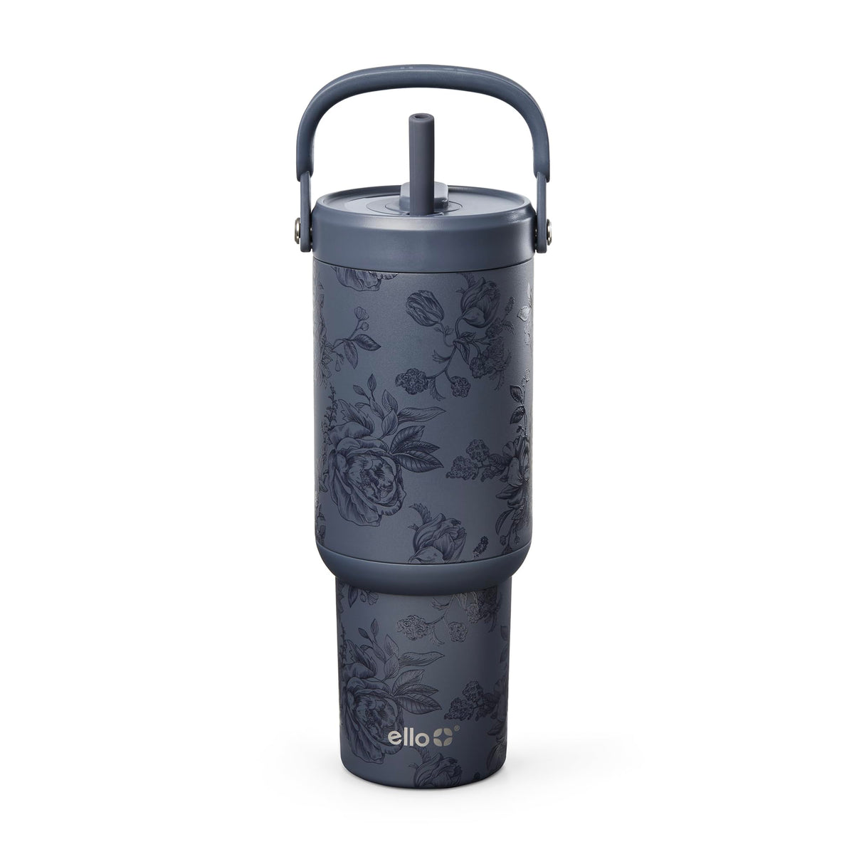 Ello Oasis Go+ 26oz tumbler with top handle keeps drinks within reach on the go.
