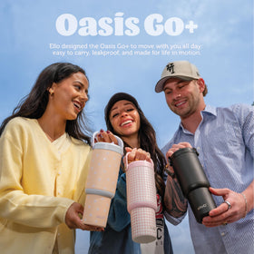 Ello Oasis Go+ pink gingham finish adds cheerful style