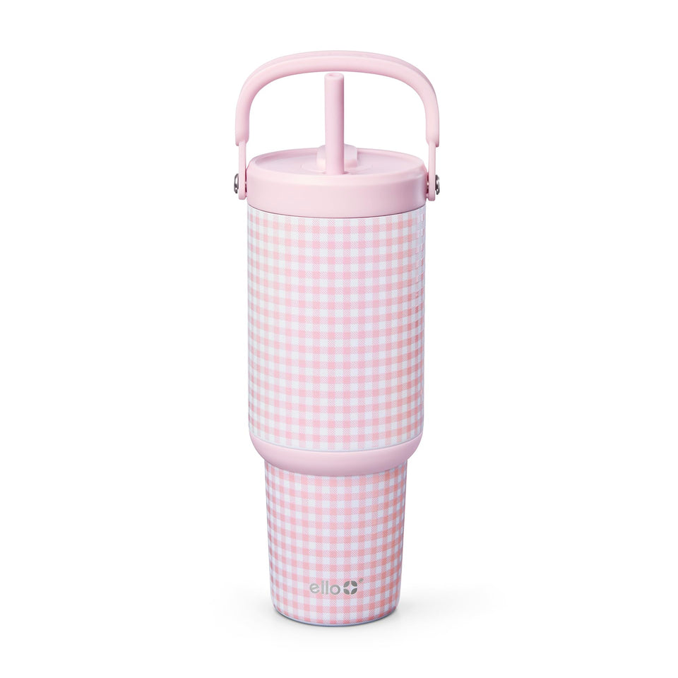 Ello Oasis Go+ 32oz tumbler with top handle for easy on the go hydration