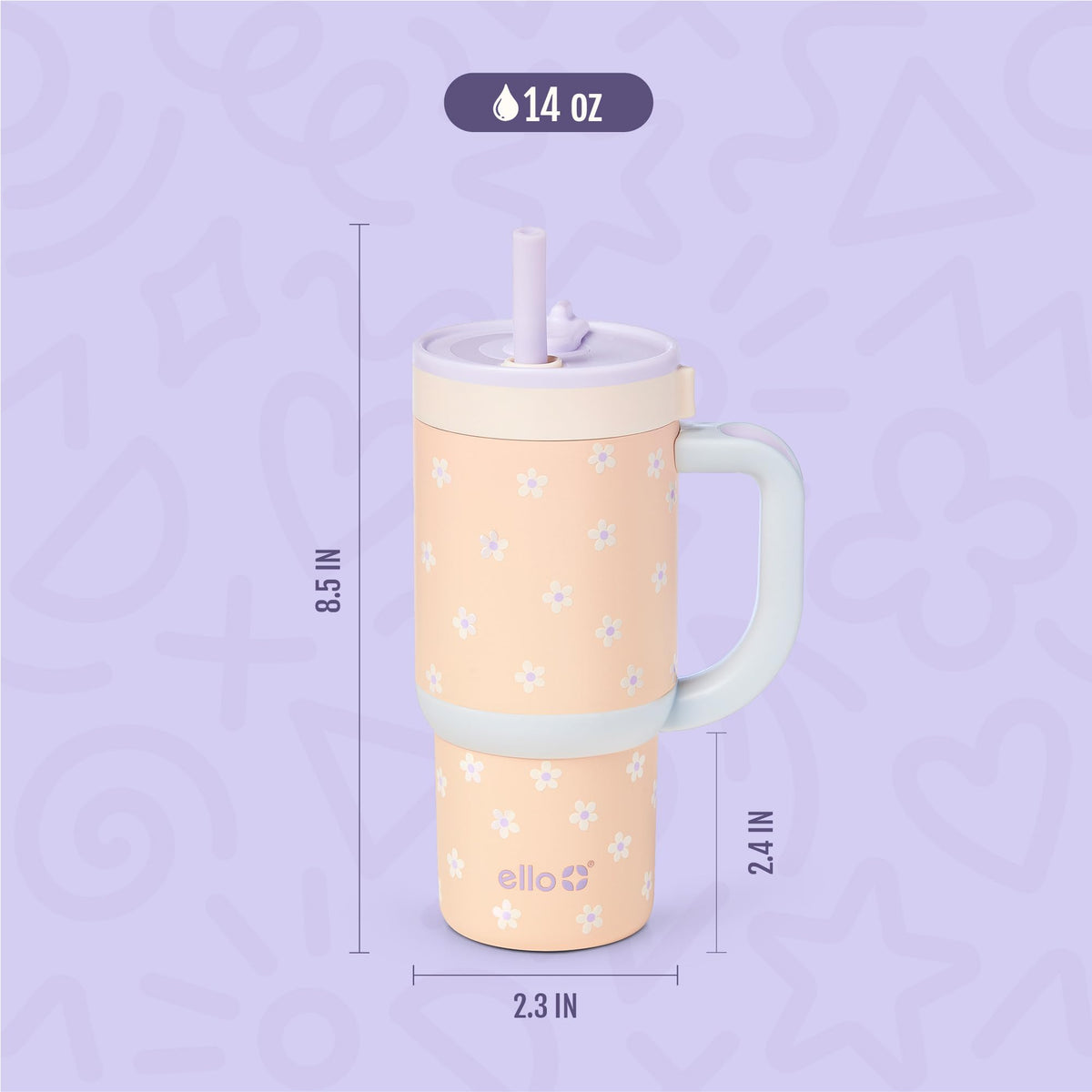Ello Oasis leak-proof design reduces spills in bags and cups everywhere.