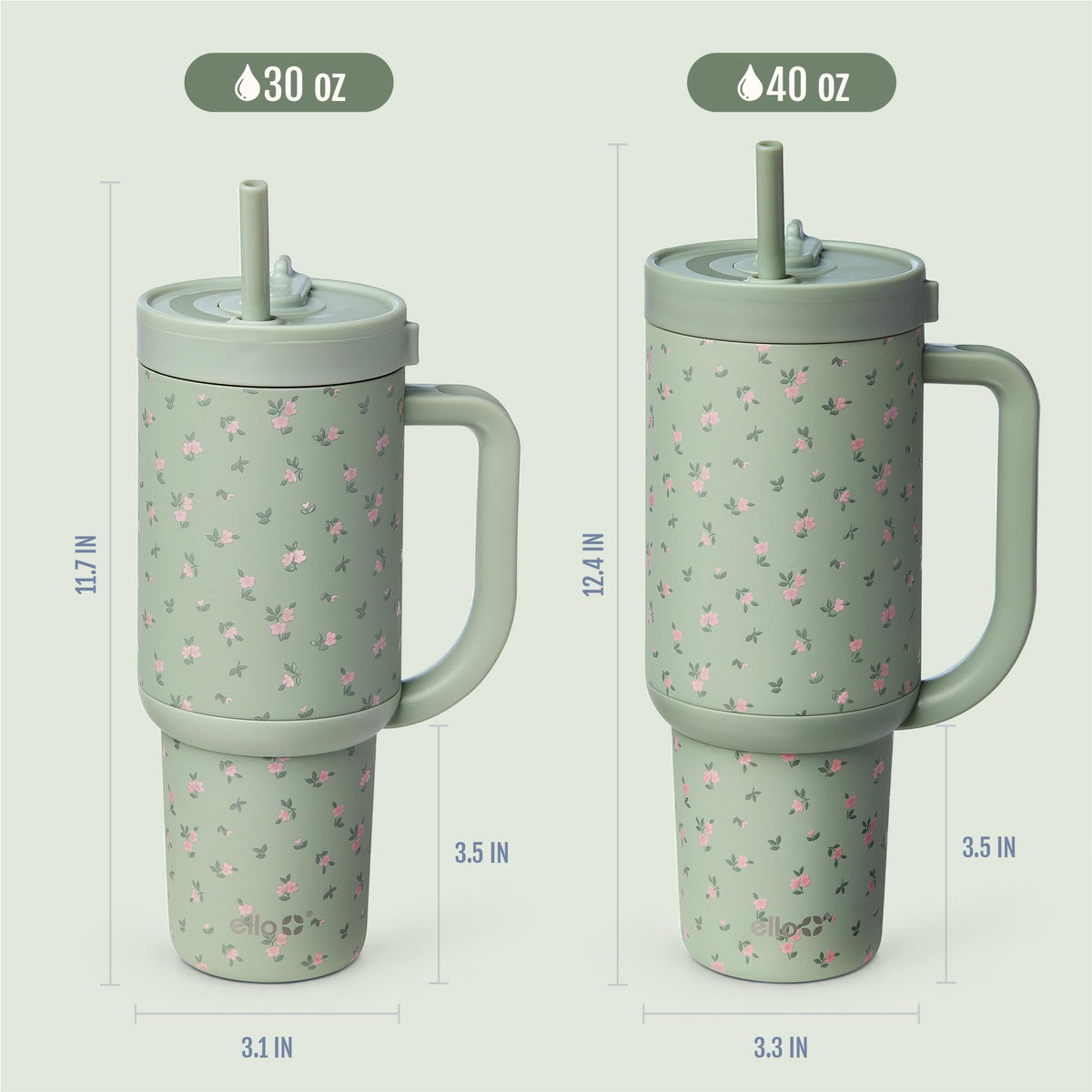 Ello Oasis leak-proof straw technology helps prevent spills during commutes.