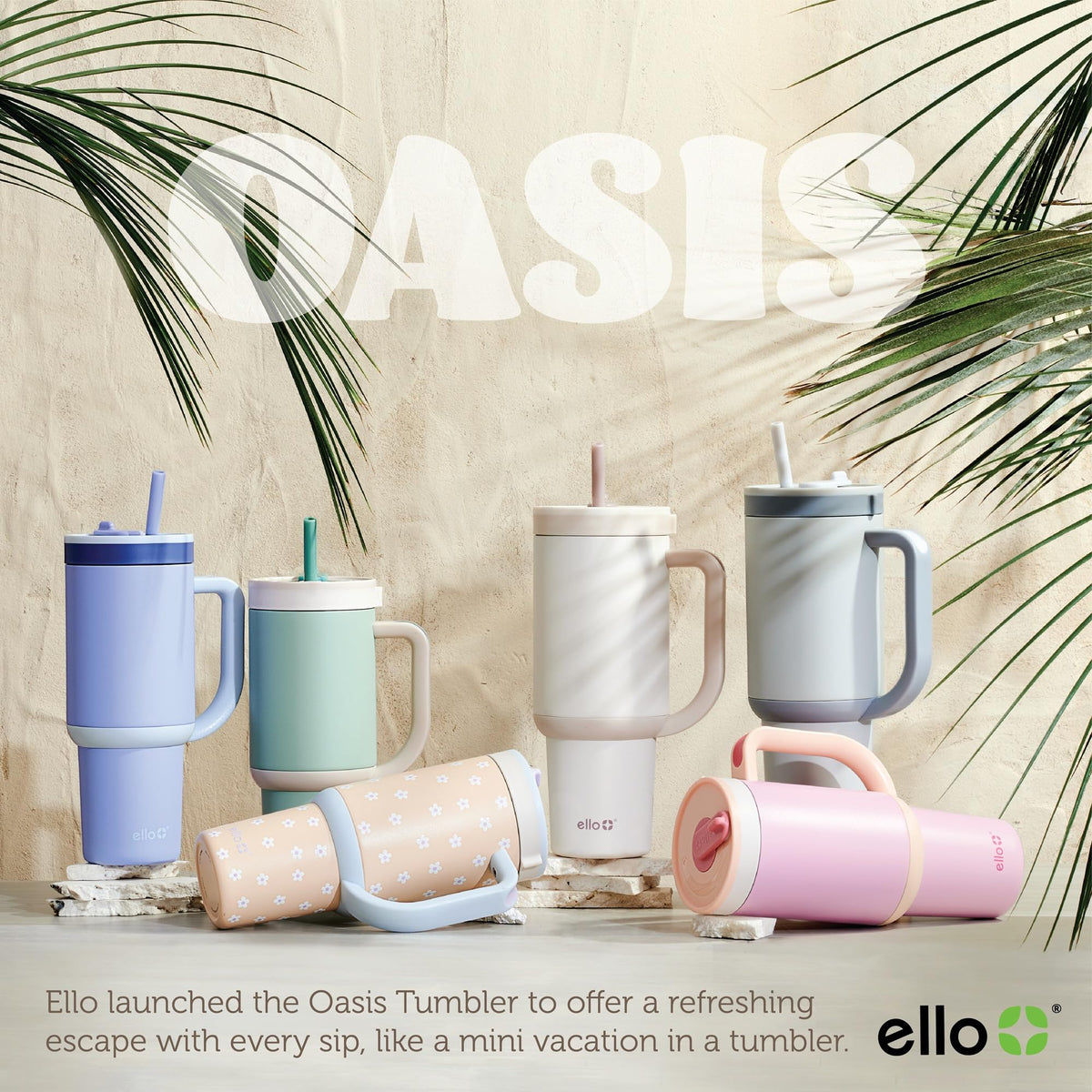 Ello Oasis on-the-go hydration for busy days.