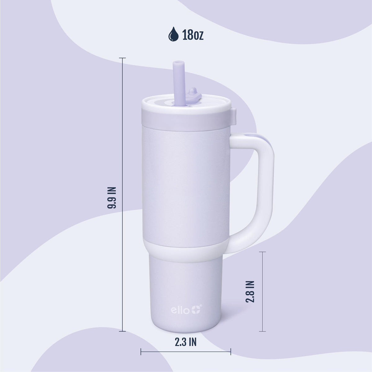 Ello Oasis purple holographic finish adds playful style for kids.