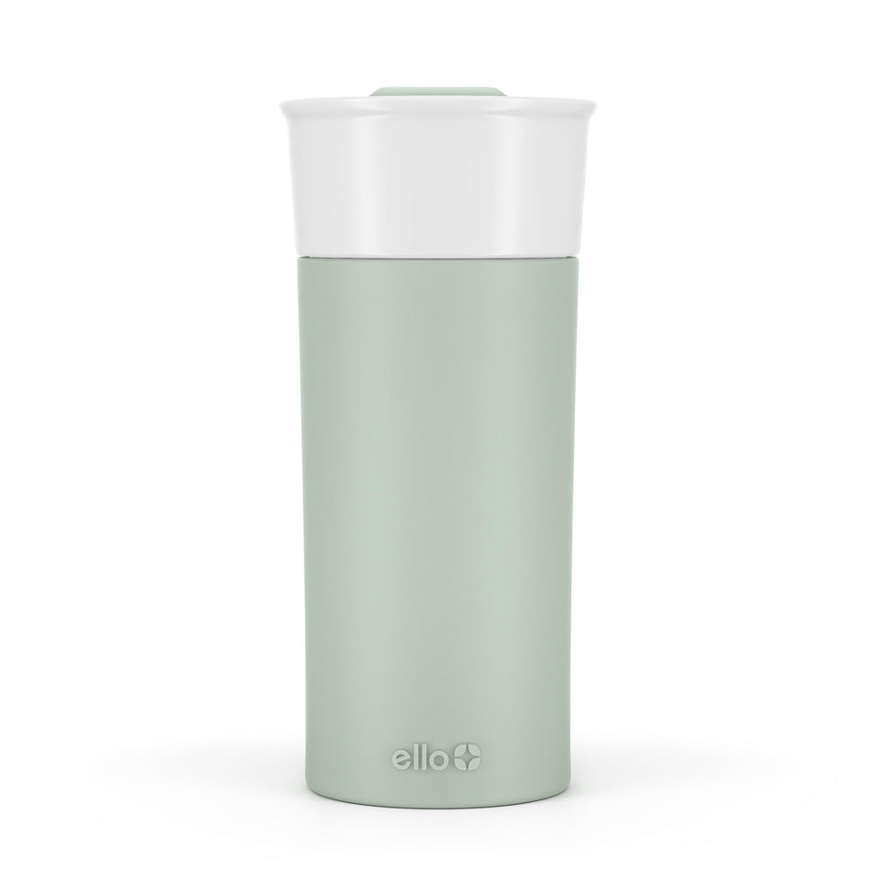 Ello Ogden 16oz ceramic travel mug with splash lid for on-the-go hot drinks