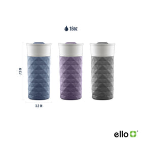 Ello Ogden built-in coaster base prevents heat marks on desks and tables.