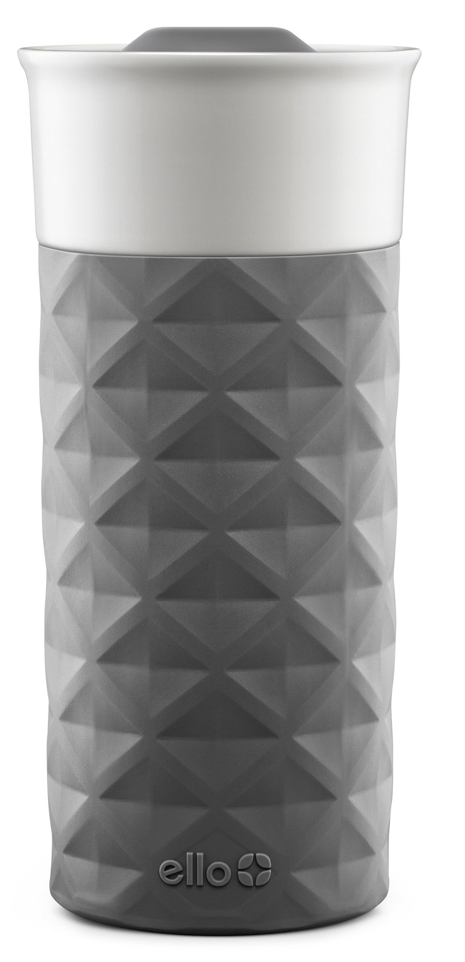 Ello Ogden ceramic travel mug 16oz preserves flavor, keep beverages warm during daily commute.