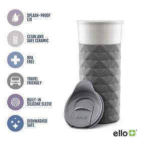 Ello Ogden silicone boot provides grip and protects surfaces while holding or resting.