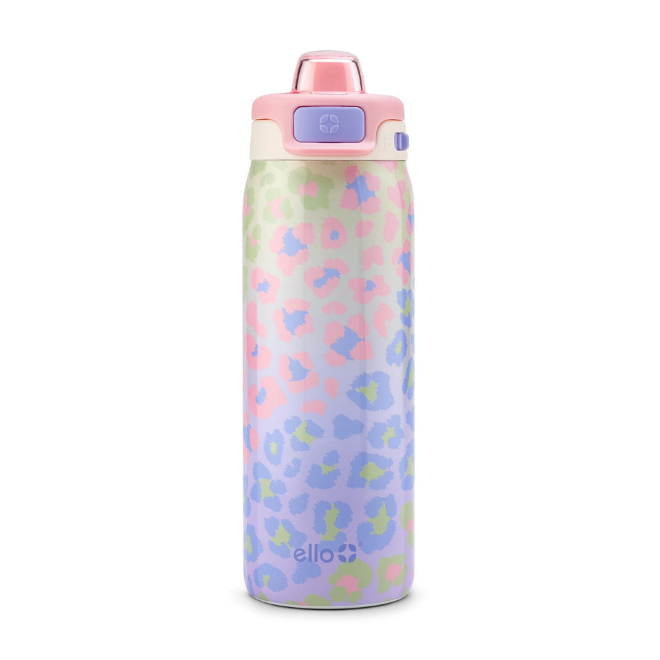 Ello Pop and Fill 18oz bottle in bold color for easy grip.