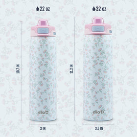 Ello Pop & Fill bottle silicone spout and internal straw for sipping
