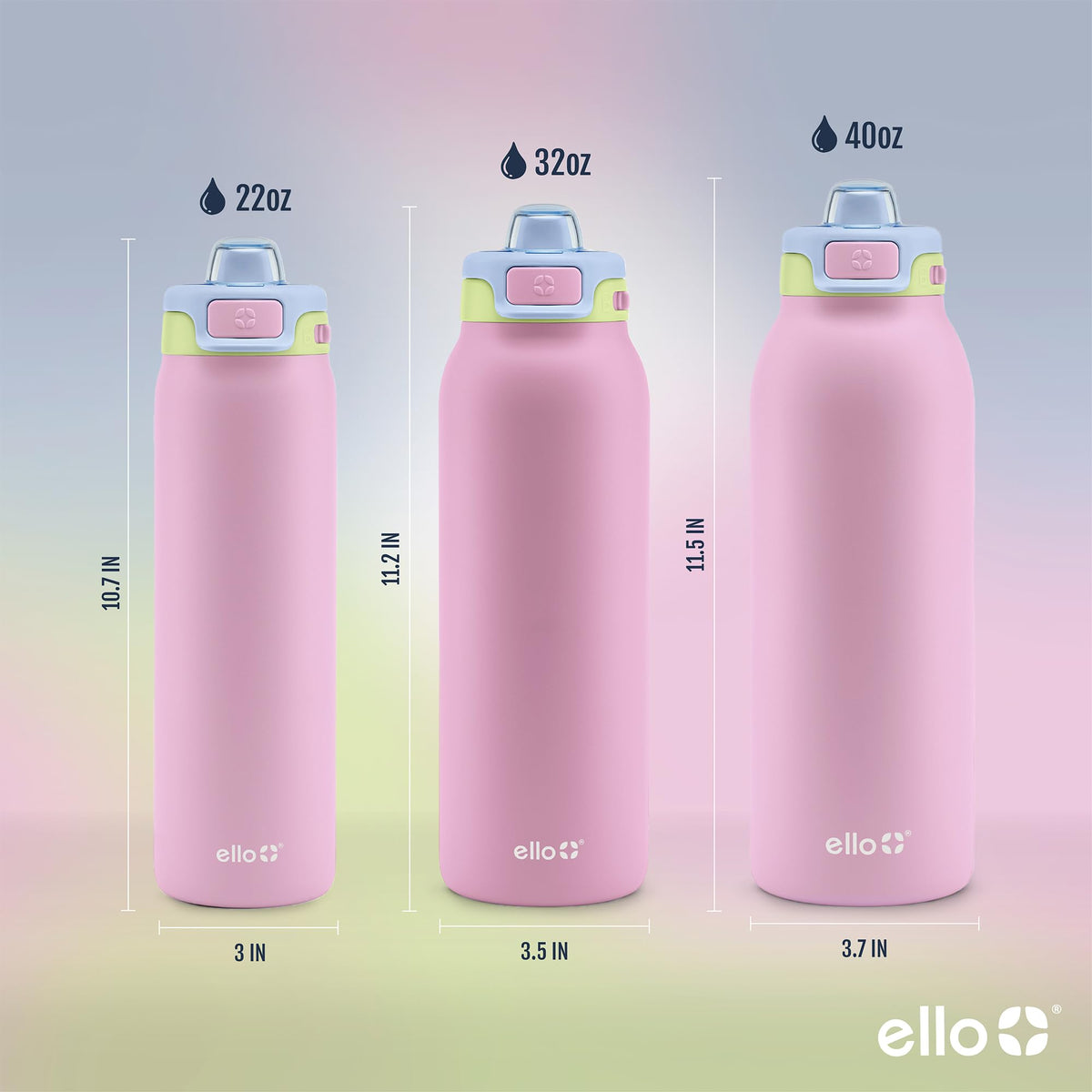 Ello Pop & Fill double-wall vacuum insulation keeps drinks cold