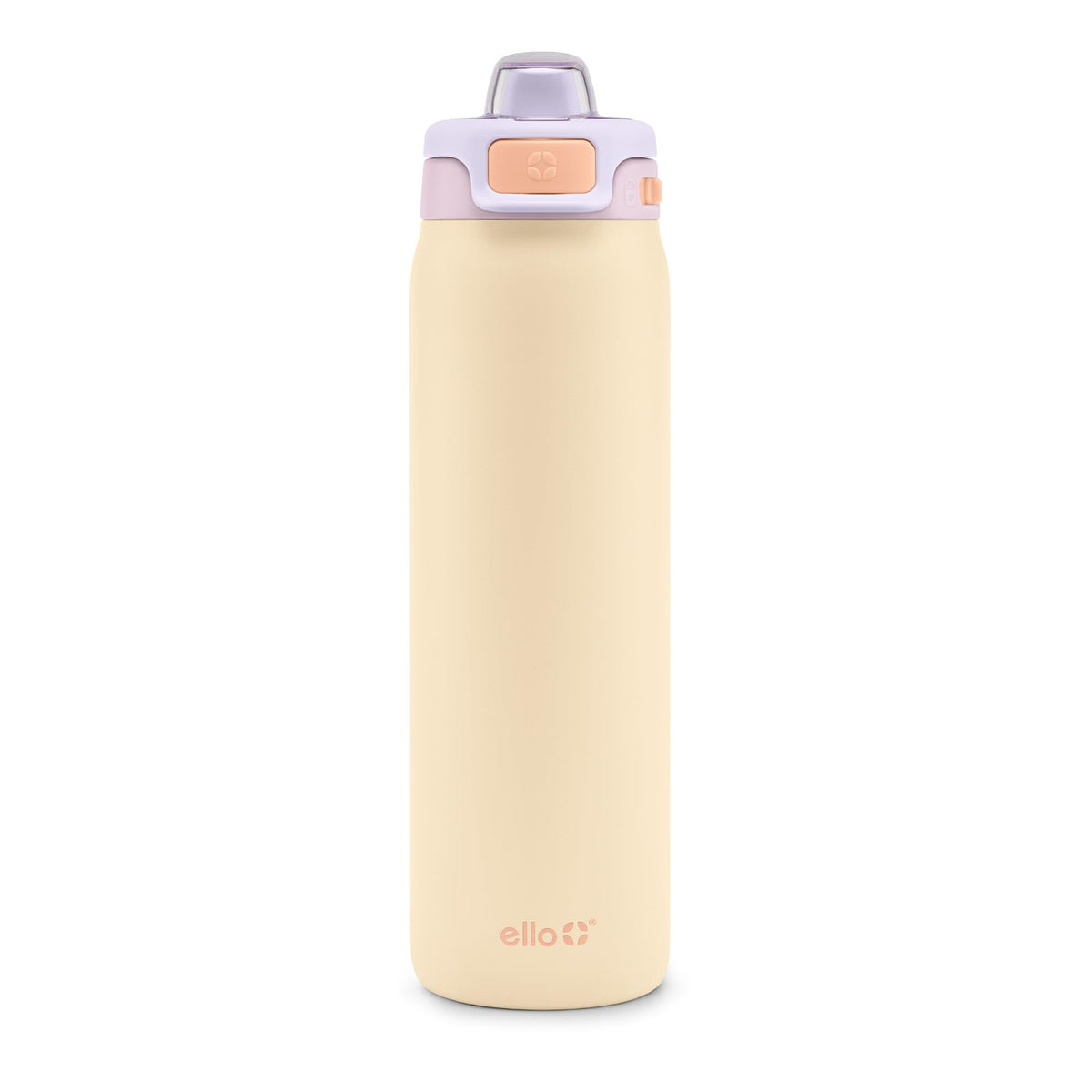 Ello Pop & Fill 22oz bottle with quick-fill lid for fast refills on the go.