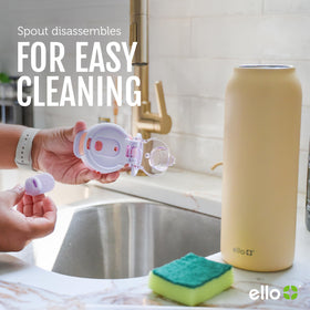 Ello Pop & Fill 32oz capacity supports daily hydration routines.