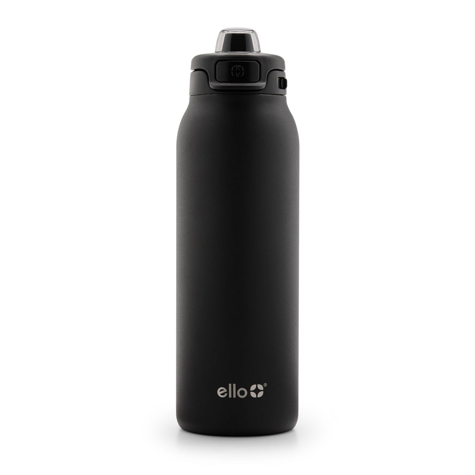 Ello Pop & Fill 32oz bottle closeup highlights durable steel and cooling potential