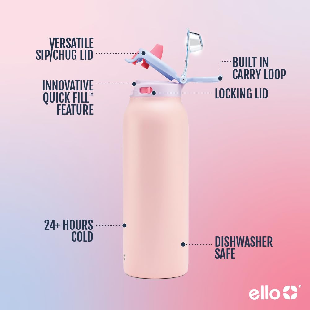 Ello Pop & Fill dual sip and chug for versatile hydration
