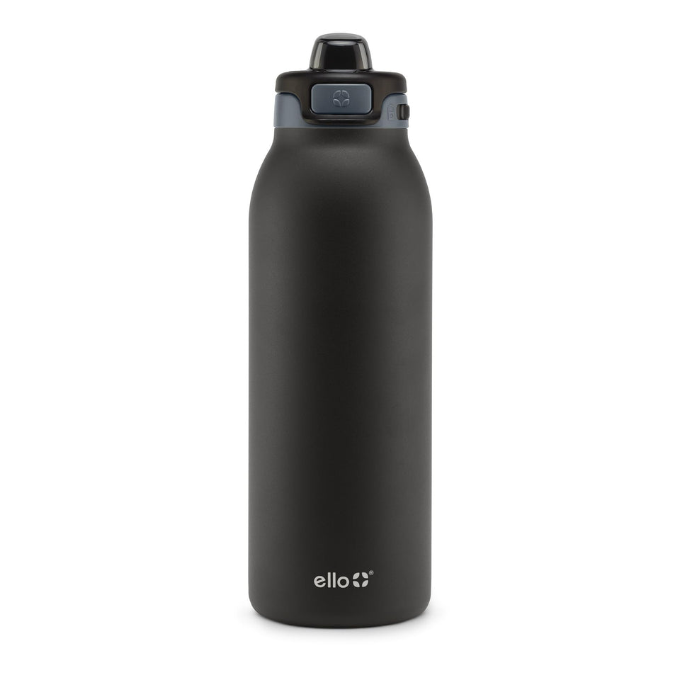 Ello Pop & Fill 40oz bottle quick-fill lid enables fast refills.