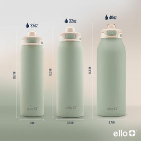 Ello Pop & Fill carry loop assists hands-free travel.