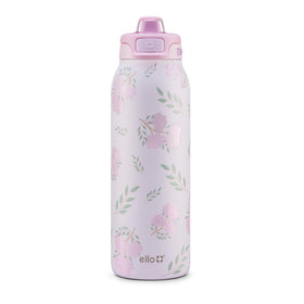 Ello Pop & Fill bottle front view highlighting durable 32oz stainless steel for daily hydration.