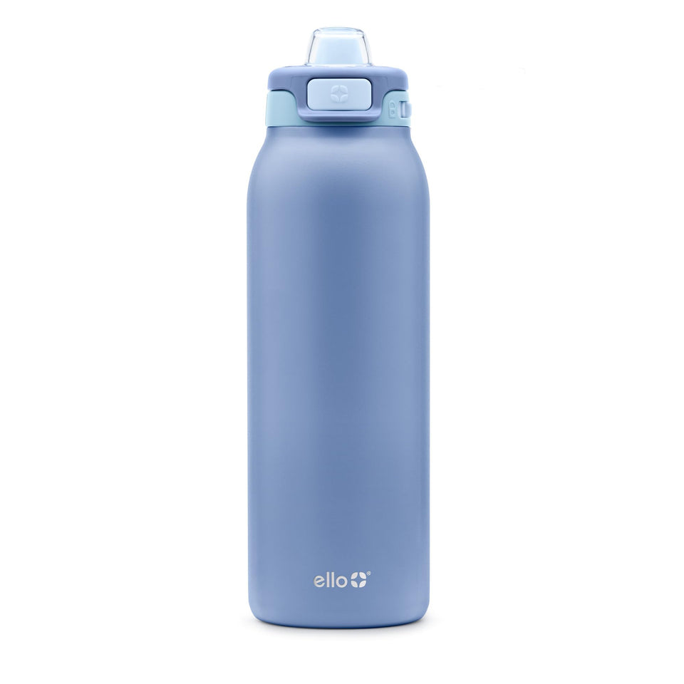 Ello Pop & Fill bottle front view in Raincloud finish for daily hydration