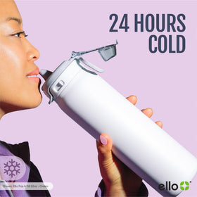 Ello Pop & Fill BPA-free bottle supports eco-friendly hydration.