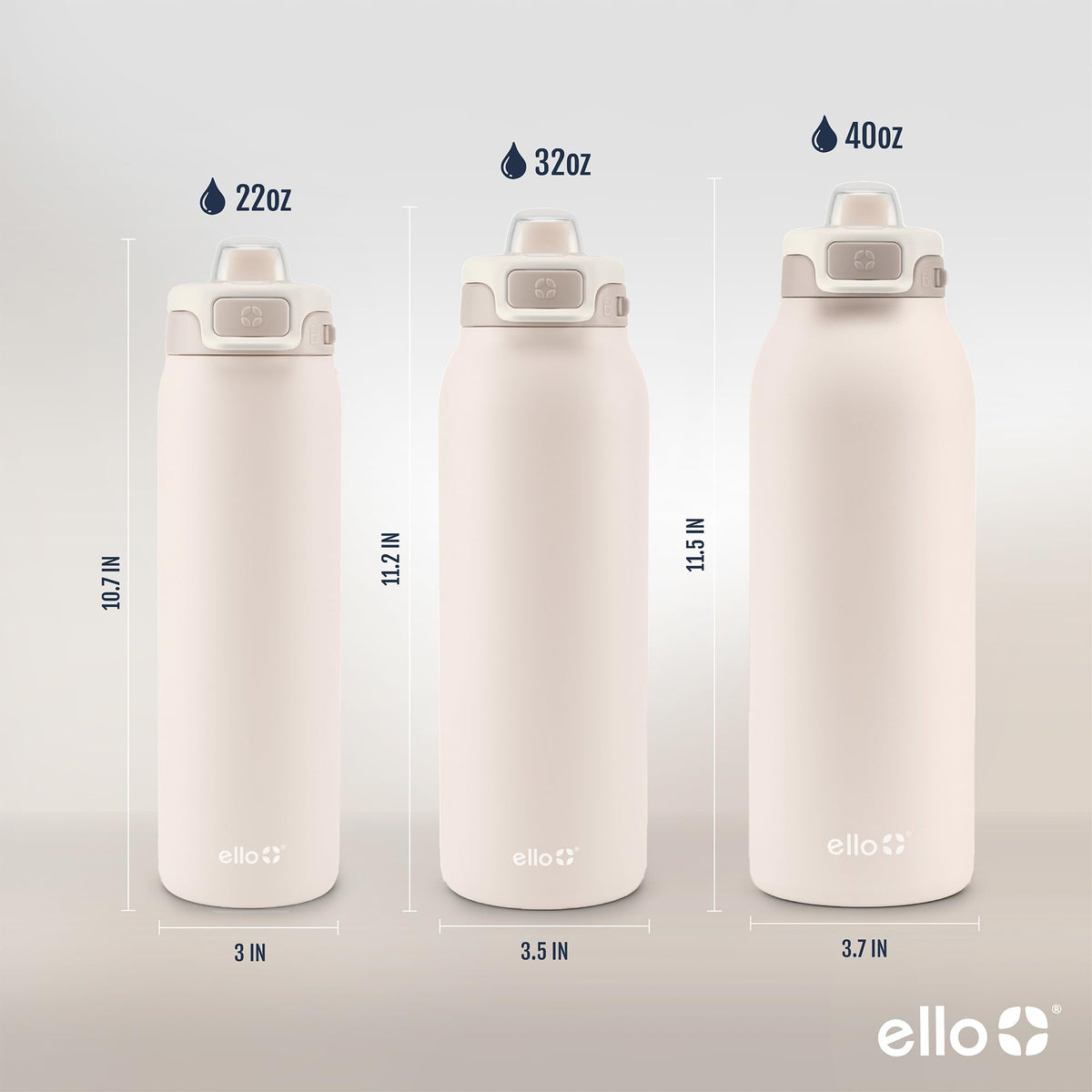 Ello Pop & Fill double-wall insulation keeps drinks cold longer.