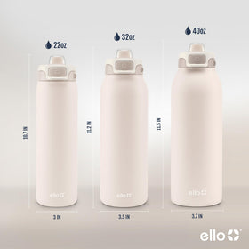 Ello Pop & Fill double-wall insulation keeps drinks cold longer.