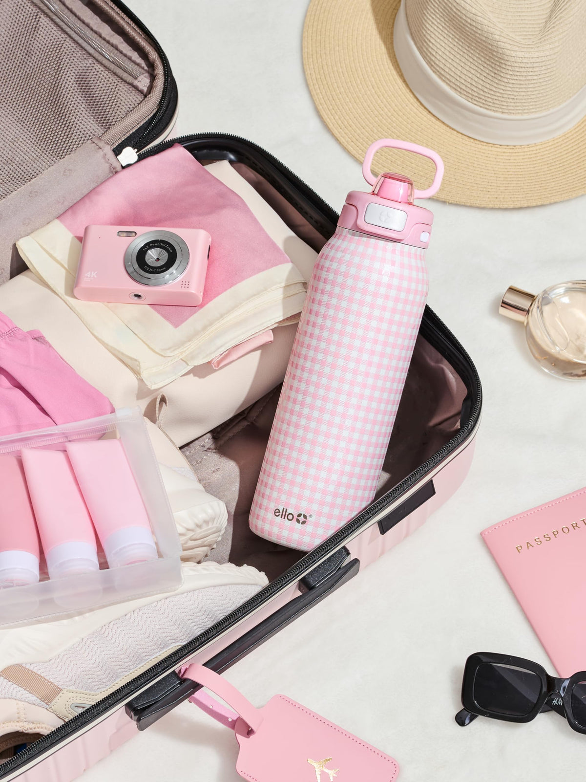 Ello Pop & Fill quick-fill lid enables fast refills on the move.