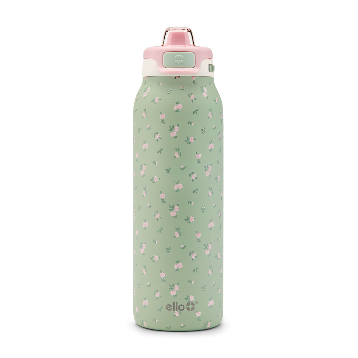 Ello Pop & Fill quick-fill-lid demonstrates effortless refills during workouts.