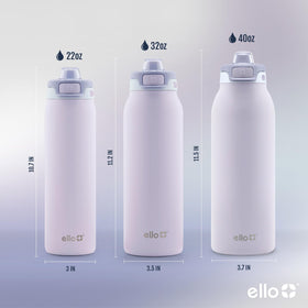 Ello Pop & Fill silicone spout with internal straw for sipping.