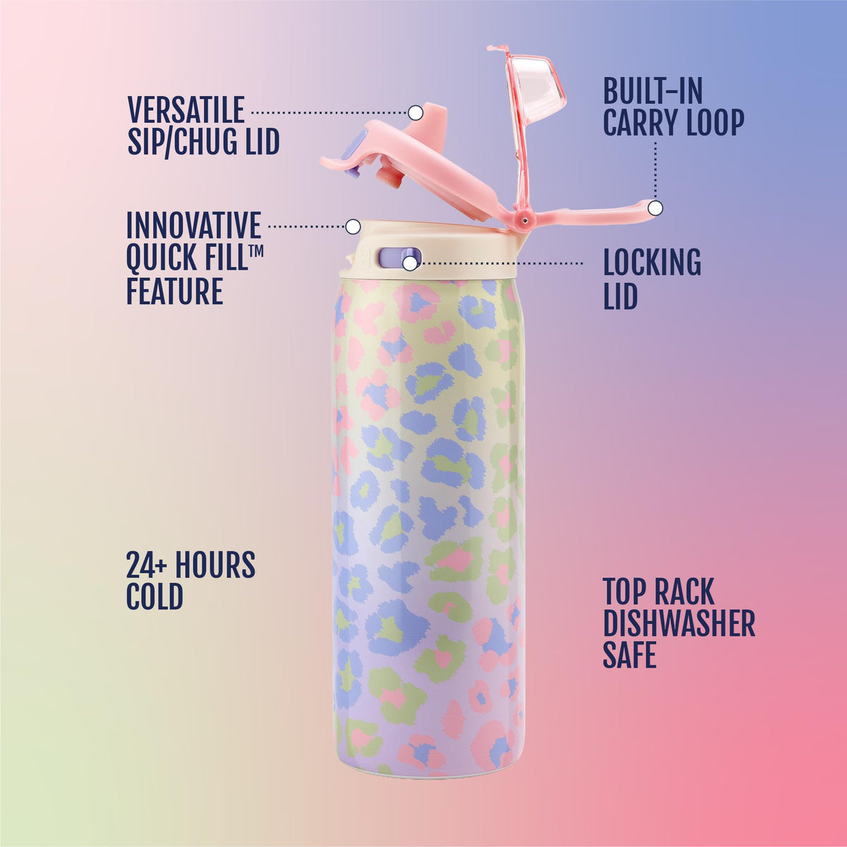 Ello Pop and Fill silicone straw for kid-friendly sipping.