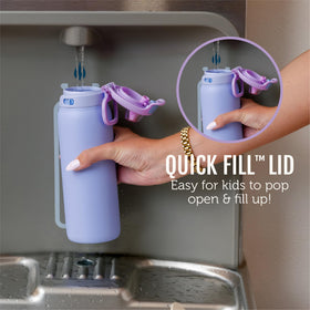 Ello Pop and Fill wide mouth for easy filling and cleaning.