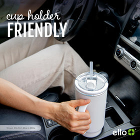 Ello Port 40oz leak-proof lid for spill-free sipping