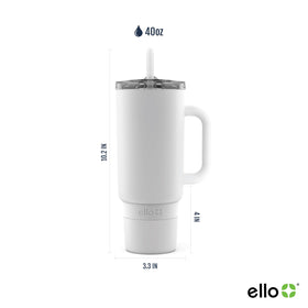 Ello Port 40oz tumbler with integrated handle for easy carrying