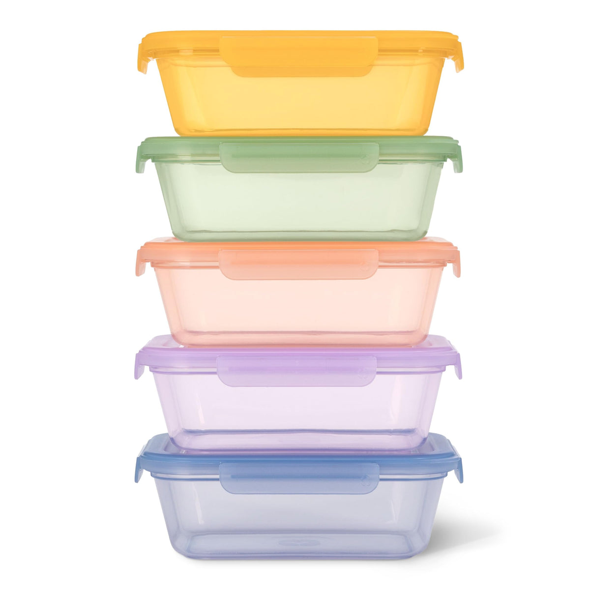 Ello Snap & Nest 4.5 cup container opened for easy meal prep and portion control.