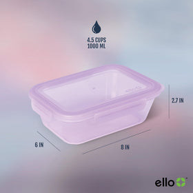 Ello Snap & Nest Berry Fields colors brighten meal prep and organization.