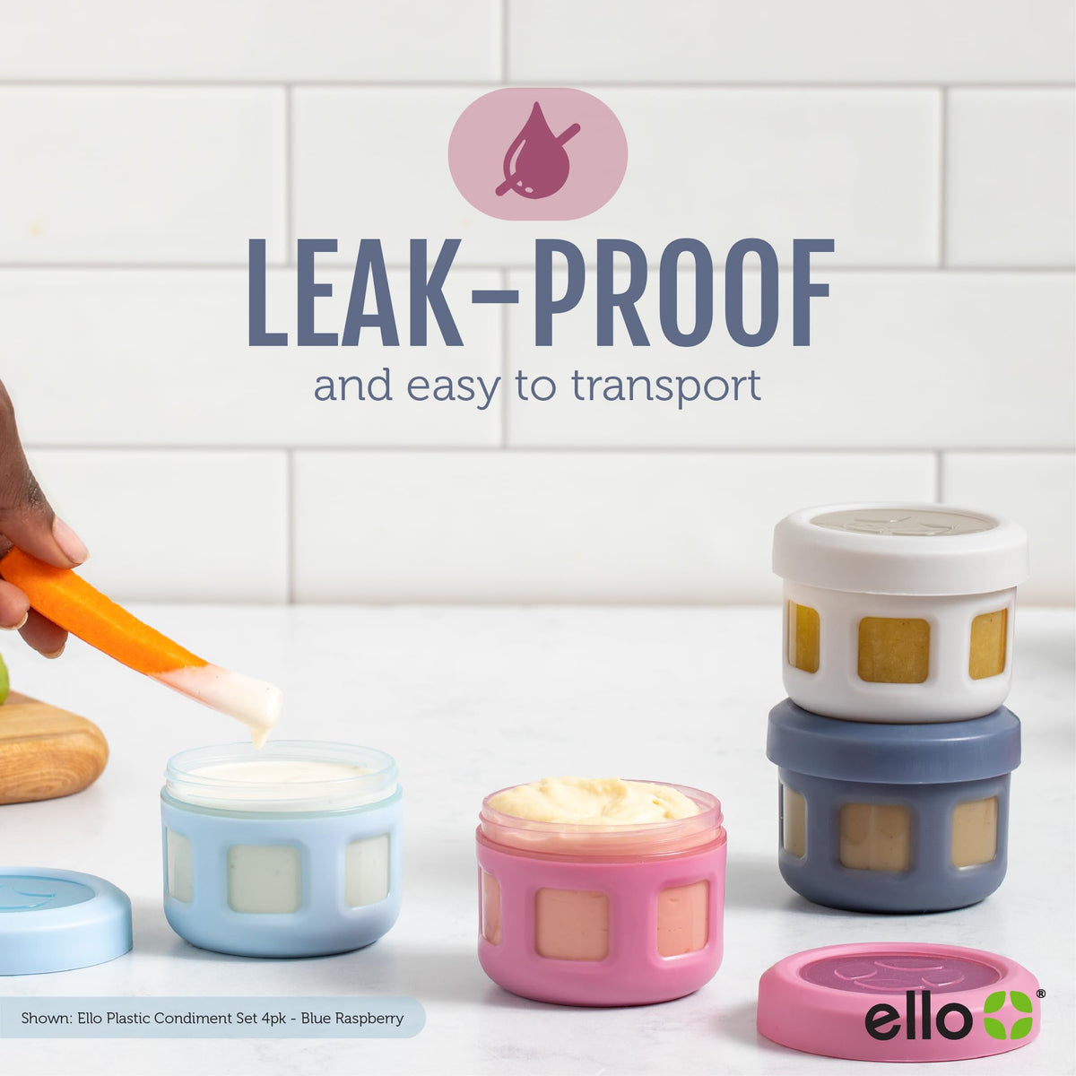 Ello top-rack dishwasher-safe design for easy cleaning after meals