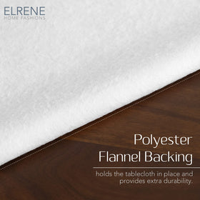 Ivory background highlights bright floral pattern for elegant table settings