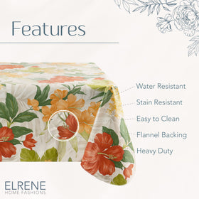 Rectangular Callisto tablecloth on table ready for entertaining