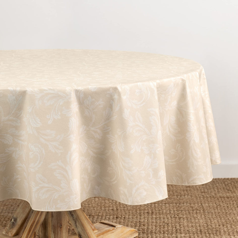Elrene Camile floral damask vinyl tablecloth pattern for elegant gatherings