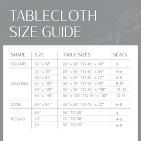 Elrene Camile oval 60x84 tablecloth laid out on an oval table.