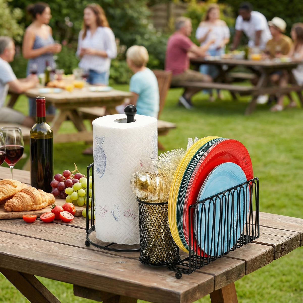 Elsjoy antique black finish adds stylish touch to home or camping.