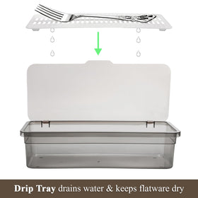 Elsjoy removable separator promotes easy water drainage and quick organization.